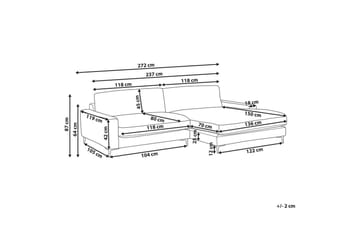 3-sitssoffa Maloy Vänstervänd - Vänstervänd - Möbler - Soffa - Divansoffa & schäslongsoffa - 3 sits soffa med divan