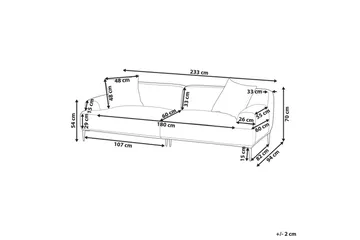 3-sitssoffa Matila Brun - Brun - Möbler - Soffa - 3 sits soffa