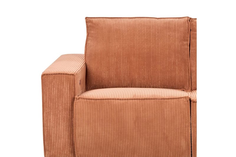 3-sitssoffa Nukari Orange, Svart - Orange - Möbler - Soffa - Biosoffa & reclinersoffa
