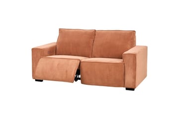 3-sitssoffa Nukari Orange, Svart - Orange - Möbler - Soffa - Biosoffa & reclinersoffa