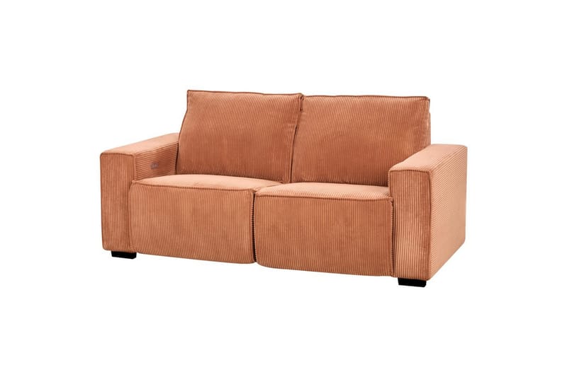 3-sitssoffa Nukari Orange, Svart - Orange - Möbler - Soffa - Biosoffa & reclinersoffa