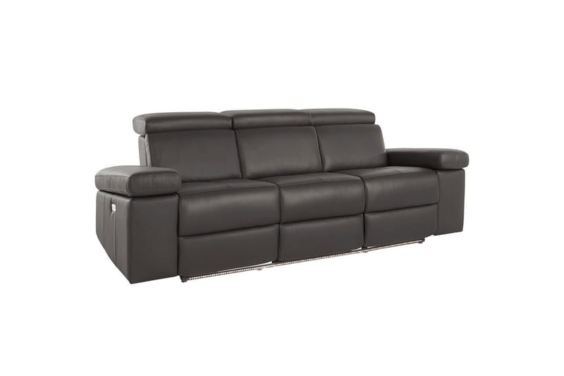 3-sitssoffa Rayland Brun, PU, Elektrisk vilstol - Brun, PU, Elektrisk vilstol - Möbler - Soffa - Biosoffa & reclinersoffa