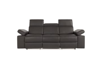 3-sitssoffa Rayland Brun, PU, Elektrisk vilstol - Brun, PU, Elektrisk vilstol - Möbler - Soffa - Biosoffa & reclinersoffa