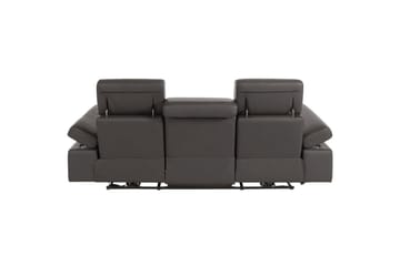 3-sitssoffa Rayland Brun, PU, Elektrisk vilstol - Brun, PU, Elektrisk vilstol - Möbler - Soffa - Biosoffa & reclinersoffa