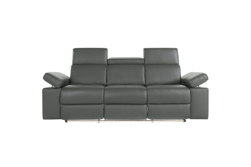 3-sitssoffa Rayland Grå, Läder/PU, Elektrisk vilstol - Grå, Läder/PU, Elektrisk vilstol - Möbler - Soffa - Biosoffa & reclinersoffa