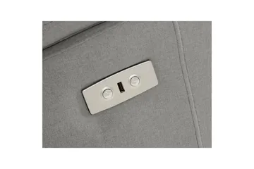 3-sitssoffa Rayland Grå, Sunday tyg, Elektrisk vilstol - Grå, Sunday tyg, Elektrisk vilstol - Möbler - Soffa - Biosoffa & reclinersoffa