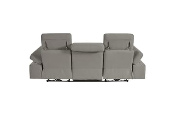 3-sitssoffa Rayland Grå, Sunday tyg, Elektrisk vilstol - Grå, Sunday tyg, Elektrisk vilstol - Möbler - Soffa - Biosoffa & reclinersoffa