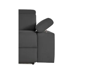 3-sitssoffa Rayland Grå, Sunday tyg, Manuell vilstol - Grå, Sunday tyg, Manuell vilstol - Möbler - Soffa - Biosoffa & reclinersoffa