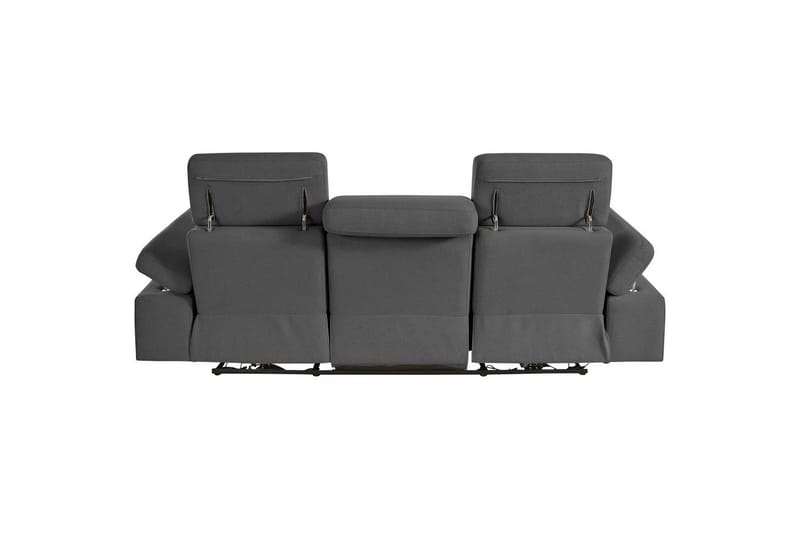 3-sitssoffa Rayland Grå, Sunday tyg, Manuell vilstol - Grå, Sunday tyg, Manuell vilstol - Möbler - Soffa - Biosoffa & reclinersoffa