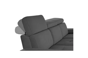 3-sitssoffa Rayland Grå, Sunday tyg, Manuell vilstol - Grå, Sunday tyg, Manuell vilstol - Möbler - Soffa - Biosoffa & reclinersoffa