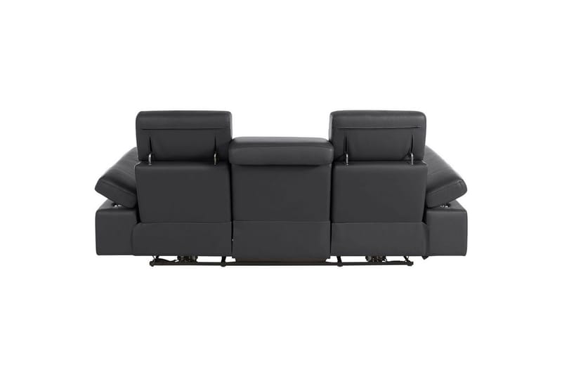 3-sitssoffa Rayland Svart, Läder/PU, Elektrisk vilstol - Svart, Läder/PU, Elektrisk vilstol - Möbler - Soffa - Biosoffa & reclinersoffa