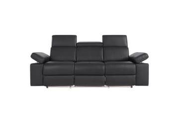 3-sitssoffa Rayland Svart, Läder/PU, Elektrisk vilstol - Svart, Läder/PU, Elektrisk vilstol - Möbler - Soffa - Biosoffa & reclinersoffa