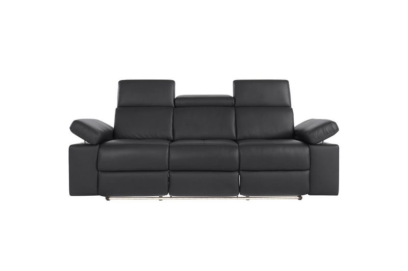 3-sitssoffa Rayland Svart, Läder/PU, Elektrisk vilstol - Svart, Läder/PU, Elektrisk vilstol - Möbler - Soffa - Biosoffa & reclinersoffa