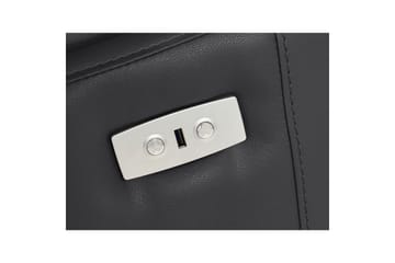 3-sitssoffa Rayland Svart, Läder/PU, Elektrisk vilstol - Svart, Läder/PU, Elektrisk vilstol - Möbler - Soffa - Biosoffa & reclinersoffa