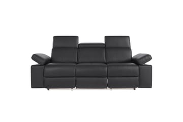 3-sitssoffa Rayland Svart, Läder/PU, Elektrisk vilstol - Svart, Läder/PU, Elektrisk vilstol - Möbler - Soffa - Biosoffa & reclinersoffa