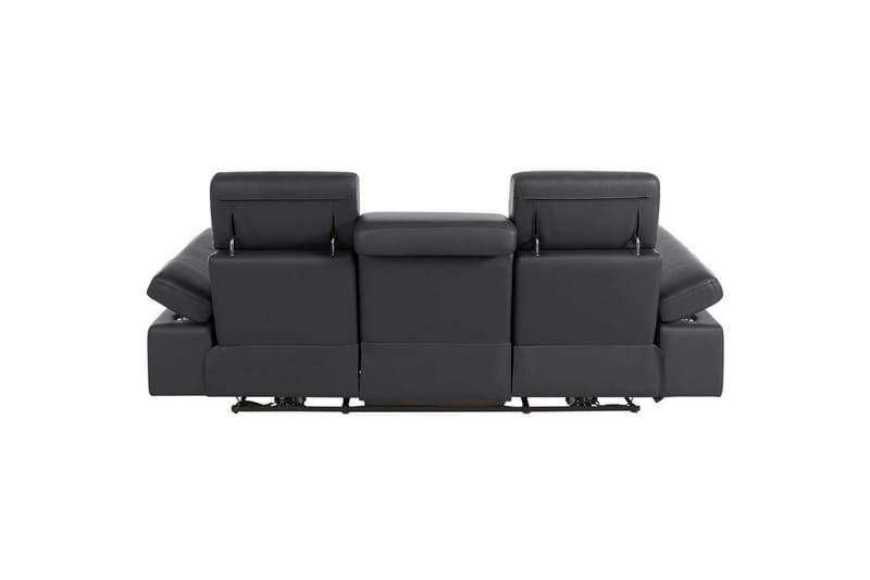 3-sitssoffa Rayland Svart, Läder/PU, Elektrisk vilstol - Svart, Läder/PU, Elektrisk vilstol - Möbler - Soffa - Biosoffa & reclinersoffa
