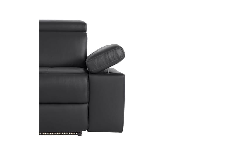 3-sitssoffa Rayland Svart, Läder/PU, Elektrisk vilstol - Svart, Läder/PU, Elektrisk vilstol - Möbler - Soffa - Biosoffa & reclinersoffa