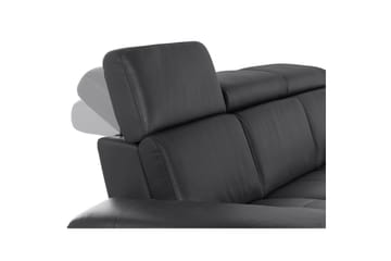 3-sitssoffa Rayland Svart, Läder/PU, Elektrisk vilstol - Svart, Läder/PU, Elektrisk vilstol - Möbler - Soffa - Biosoffa & reclinersoffa