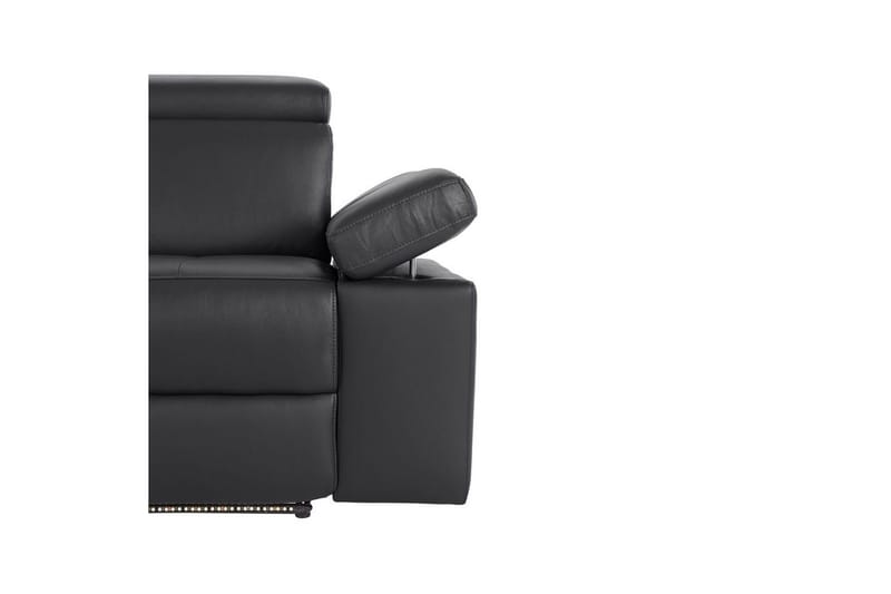3-sitssoffa Rayland Svart, Läder/PU, Elektrisk vilstol - Svart, Läder/PU, Elektrisk vilstol - Möbler - Soffa - Biosoffa & reclinersoffa