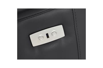 3-sitssoffa Rayland Svart, PU, Elektrisk vilstol - Svart, PU, Elektrisk vilstol - Möbler - Soffa - Biosoffa & reclinersoffa