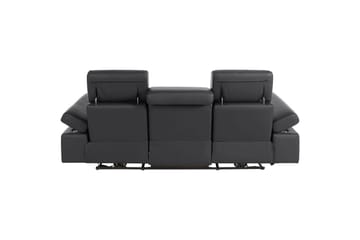 3-sitssoffa Rayland Svart, PU, Elektrisk vilstol - Svart, PU, Elektrisk vilstol - Möbler - Soffa - Biosoffa & reclinersoffa
