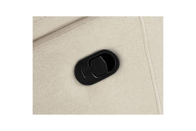 3-sitssoffa Rayland Vit, Sunday tyg, Elektrisk vilstol - Vit, Sunday tyg, Elektrisk vilstol - Möbler - Soffa - Biosoffa & reclinersoffa