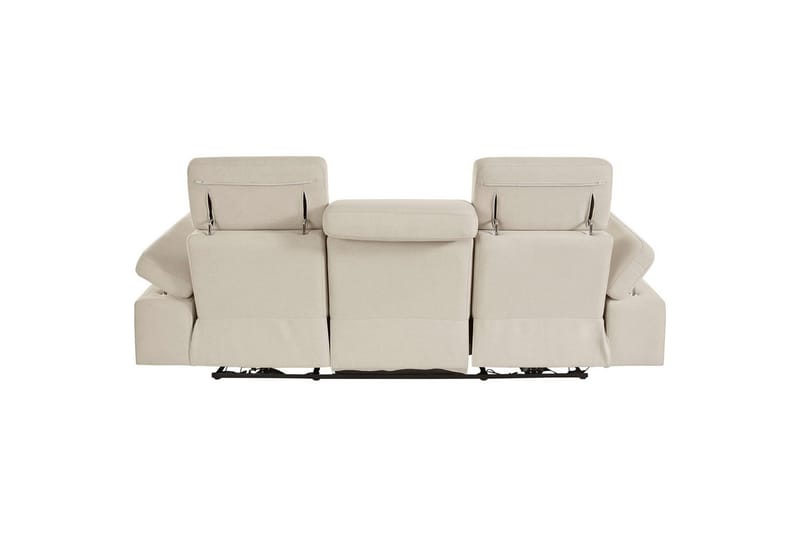 3-sitssoffa Rayland Vit, Sunday tyg, Elektrisk vilstol - Vit, Sunday tyg, Elektrisk vilstol - Möbler - Soffa - Biosoffa & reclinersoffa
