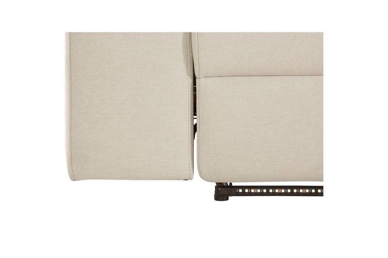 3-sitssoffa Rayland Vit, Sunday tyg, Elektrisk vilstol - Vit, Sunday tyg, Elektrisk vilstol - Möbler - Soffa - Biosoffa & reclinersoffa