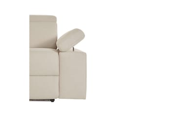 3-sitssoffa Rayland Vit, Sunday tyg, Elektrisk vilstol - Vit, Sunday tyg, Elektrisk vilstol - Möbler - Soffa - Biosoffa & reclinersoffa