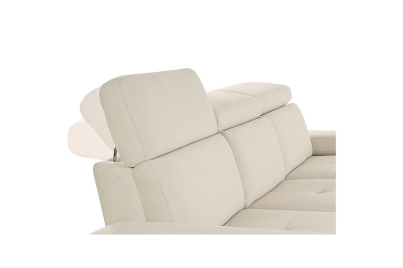3-sitssoffa Rayland Vit, Sunday tyg, Elektrisk vilstol - Vit, Sunday tyg, Elektrisk vilstol - Möbler - Soffa - Biosoffa & reclinersoffa