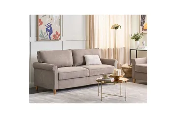 3-sitssoffa Ronneby Brunt, ljust trä - Brunt, ljust trä - Möbler - Soffa - 3 sits soffa
