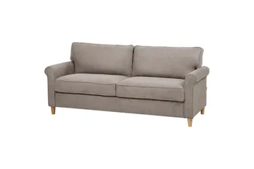 3-sitssoffa Ronneby Brunt, ljust trä - Brunt, ljust trä - Möbler - Soffa - 3 sits soffa