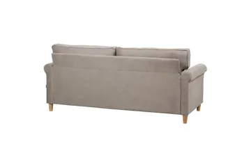 3-sitssoffa Ronneby Brunt, ljust trä - Brunt, ljust trä - Möbler - Soffa - 3 sits soffa