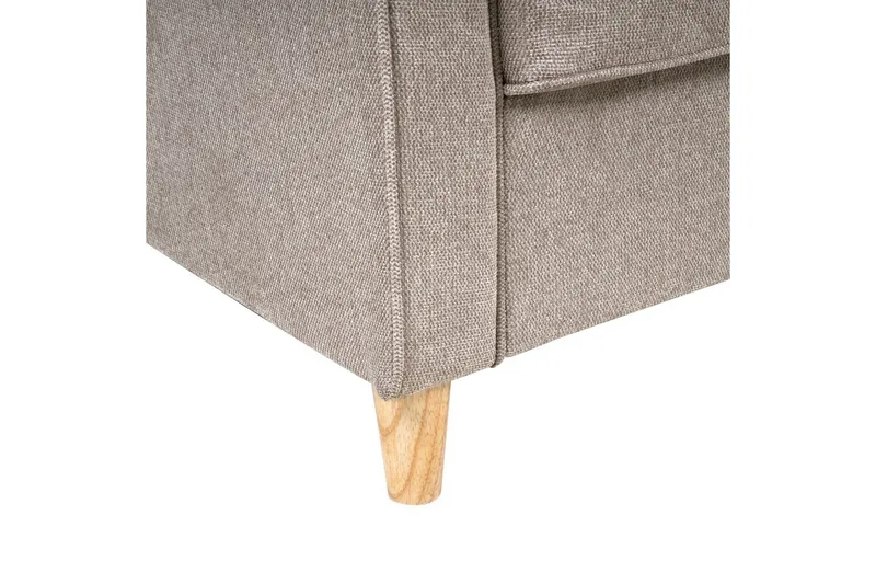 3-sitssoffa Ronneby Brunt, ljust trä - Brunt, ljust trä - Möbler - Soffa - 3 sits soffa