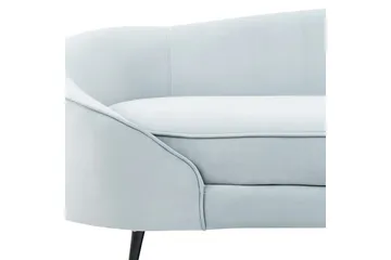 3-sitssoffa Savar Blå, Svart - Blå, Svart - Möbler - Soffa - Sammetssoffa