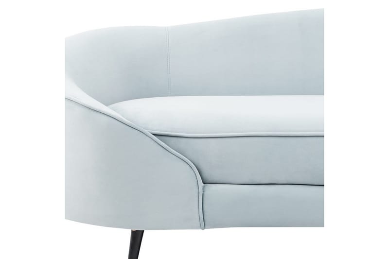 3-sitssoffa Savar Blå, Svart - Blå, Svart - Möbler - Soffa - Sammetssoffa