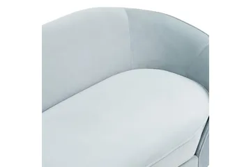 3-sitssoffa Savar Blå, Svart - Blå, Svart - Möbler - Soffa - Sammetssoffa