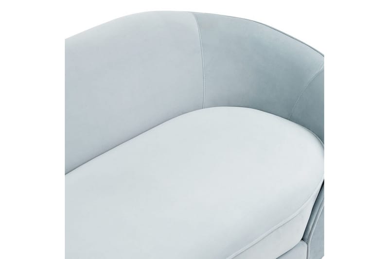 3-sitssoffa Savar Blå, Svart - Blå, Svart - Möbler - Soffa - Sammetssoffa