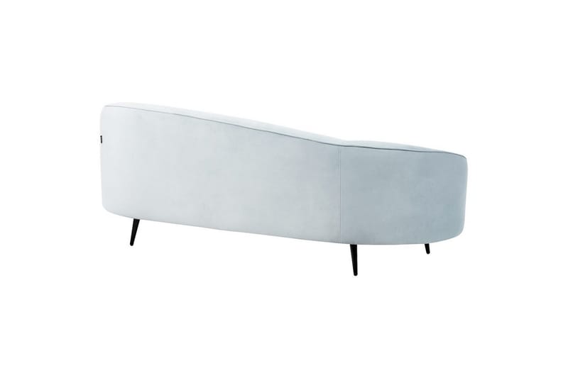 3-sitssoffa Savar Blå, Svart - Blå, Svart - Möbler - Soffa - Sammetssoffa