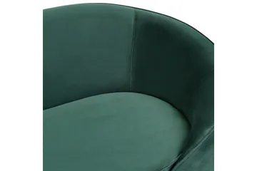 3-sitssoffa Savar Grön, guld - Grön, guld - Möbler - Soffa - Sammetssoffa