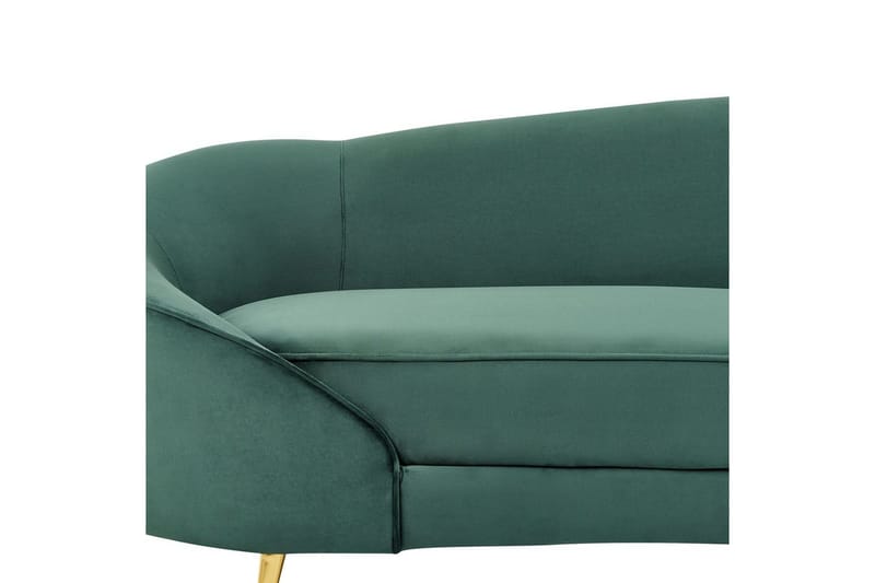 3-sitssoffa Savar Grön, guld - Grön, guld - Möbler - Soffa - Sammetssoffa