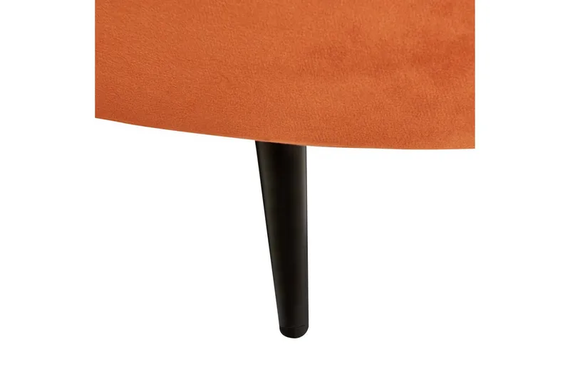 3-sitssoffa Savar Orange, Svart - Orange, Svart - Möbler - Soffa - 3 sits soffa