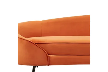 3-sitssoffa Savar Orange, Svart - Orange, Svart - Möbler - Soffa - 3 sits soffa