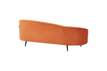 3-sitssoffa Savar Orange, Svart - Orange, Svart - Möbler - Soffa - 3 sits soffa