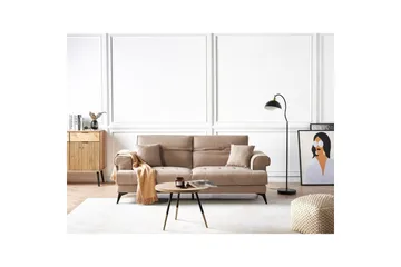 3-sitssoffa Skive Brun, Svart - Beige - Möbler - Soffa - 3 sits soffa