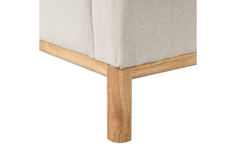 3-sitssoffa Sosjo Beige, ljust trä - Beige, ljust trä - Möbler - Soffa - 3 sits soffa