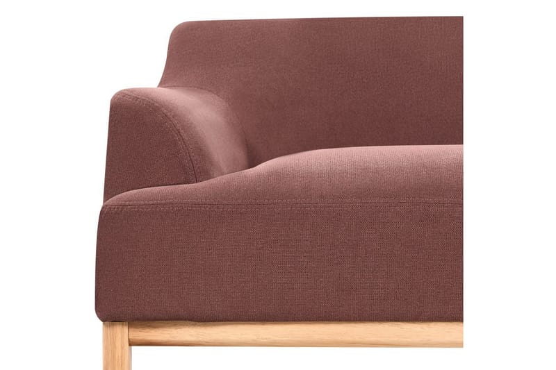 3-sitssoffa Sosjo Rött, ljust trä - Rött, ljust trä - Möbler - Soffa - 3 sits soffa