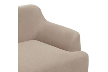 3-sitssoffa Sosjo Taupe, ljust trä - Taupe, ljust trä - Möbler - Soffa - 3 sits soffa