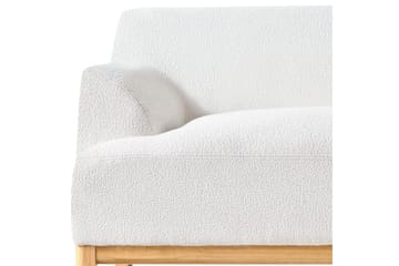 3-sitssoffa Sosjo Vit, ljust trä - Vit, ljust trä - Möbler - Soffa - 3 sits soffa