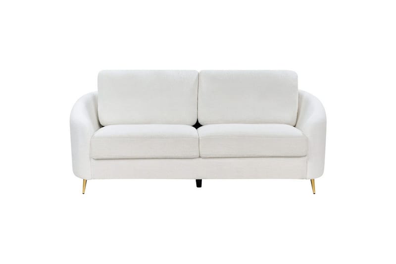 3-sitssoffa Trosa Vitt, guld - Vitt, guld - Möbler - Soffa - 3 sits soffa